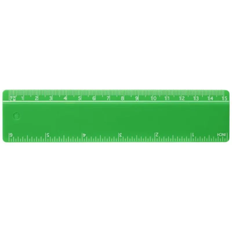 Regla de plástico reciclado de 15 cm Refari